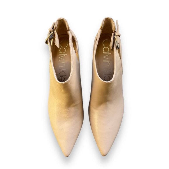 Shelby Calvin Klein Leather Booties 9.5 - Picture 8 of 9